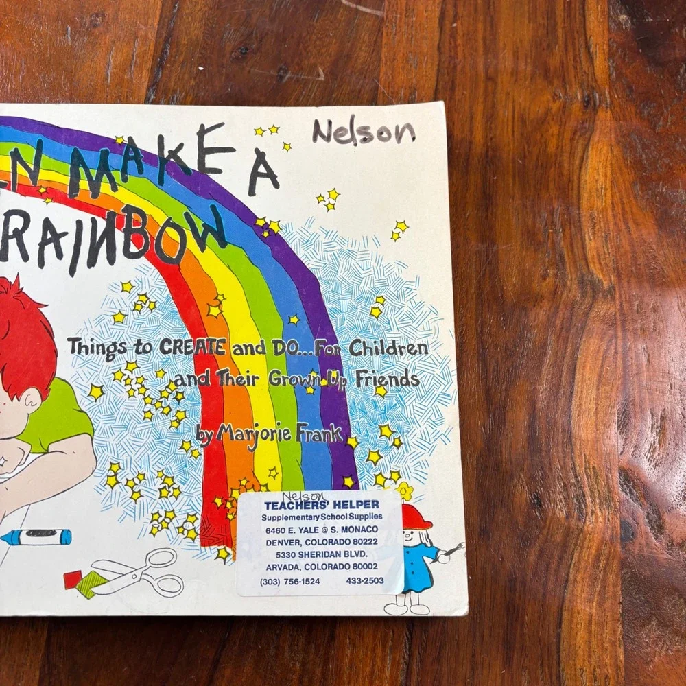 I Can‎ Make a Rainbow Marjorie Frank Vintage 1976 Childrens Activity Craft Book